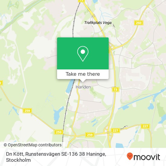 Dn Kött, Runstensvägen SE-136 38 Haninge karta