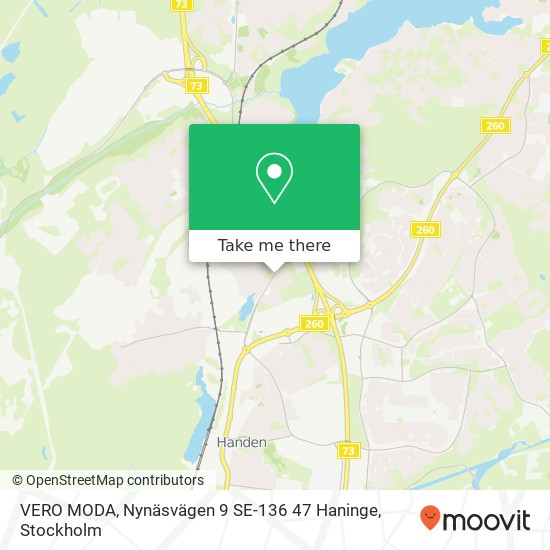 VERO MODA, Nynäsvägen 9 SE-136 47 Haninge karta