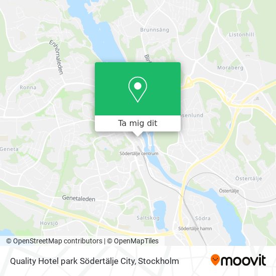 Quality Hotel park Södertälje City karta