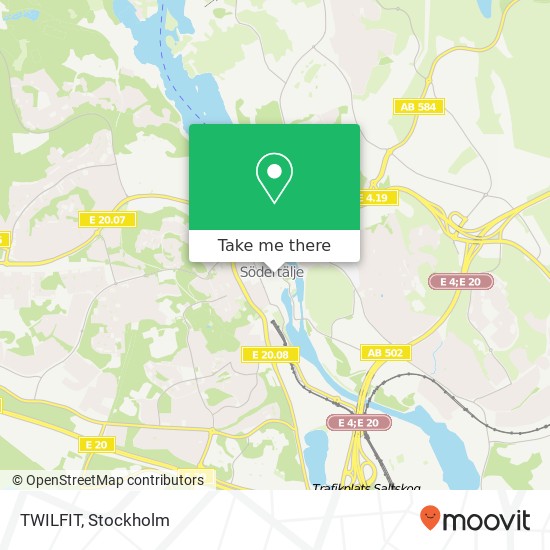 TWILFIT, Storgatan 4 SE-151 71 Södertälje karta