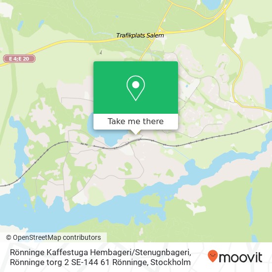 Rönninge Kaffestuga Hembageri / Stenugnbageri, Rönninge torg 2 SE-144 61 Rönninge karta