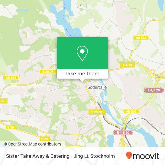 Sister Take Away & Catering - Jing Li, Turingegatan 36 SE-151 36 Södertälje karta