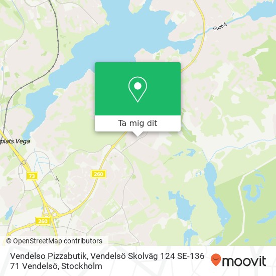 Vendelso Pizzabutik, Vendelsö Skolväg 124 SE-136 71 Vendelsö karta