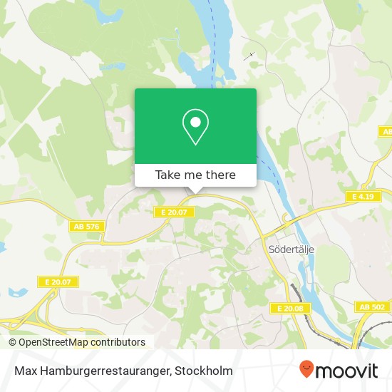 Max Hamburgerrestauranger, Strängnäsvägen SE-151 52 Södertälje karta