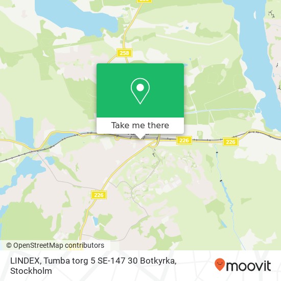 LINDEX, Tumba torg 5 SE-147 30 Botkyrka karta