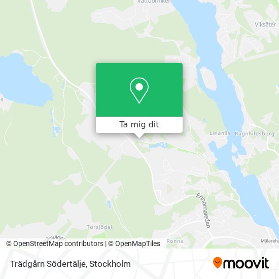 Trädgårn Södertälje karta