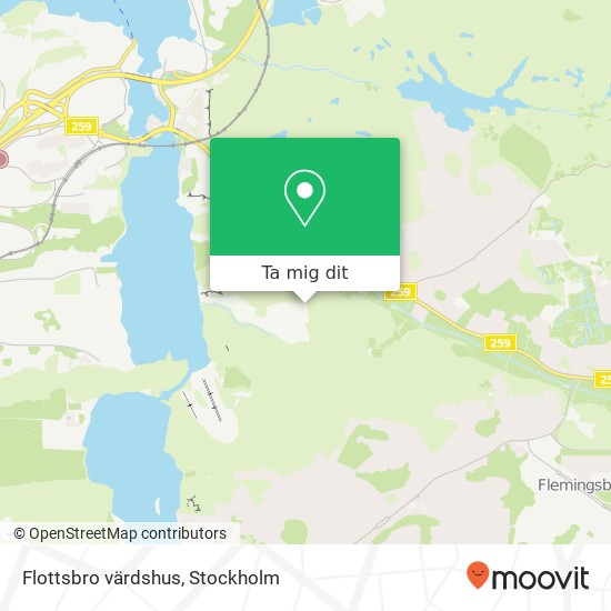 Flottsbro värdshus, Häggstavägen SE-141 32 Huddinge karta