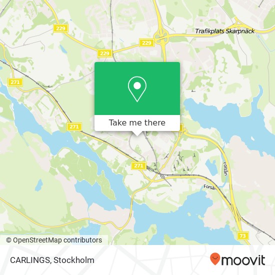 CARLINGS, Farstaplan 25 SE-123 47 Stockholm karta