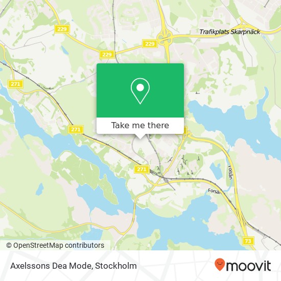 Axelssons Dea Mode, Farstaplan 25 SE-123 47 Stockholm karta