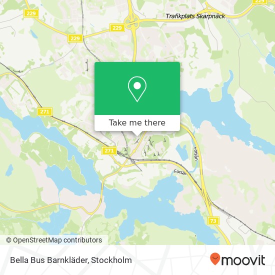 Bella Bus Barnkläder, Sunneplan 1 SE-123 44 Stockholm karta