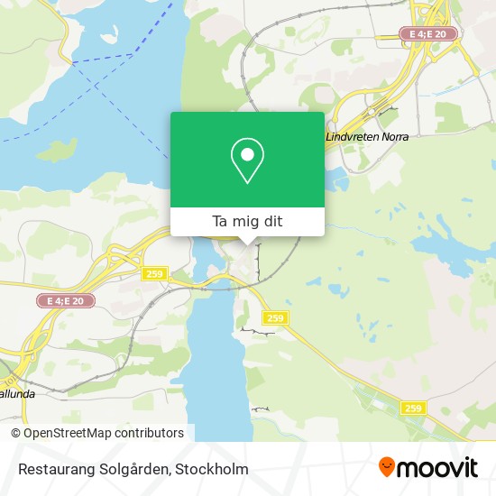 Restaurang Solgården karta