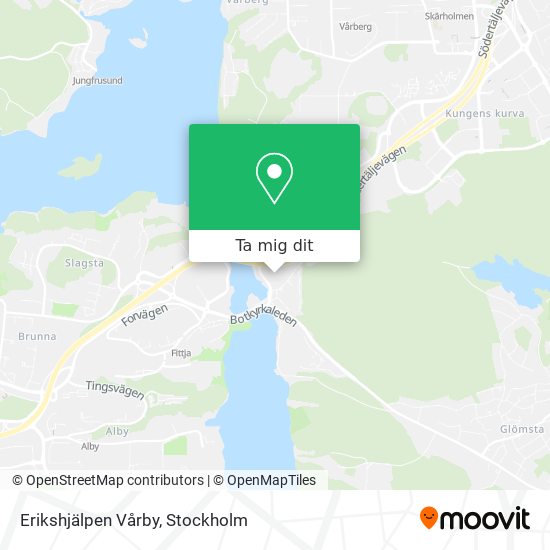Erikshjälpen Vårby karta