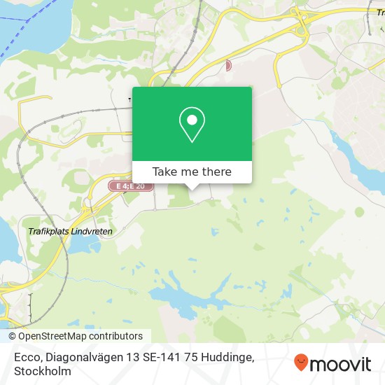 Ecco, Diagonalvägen 13 SE-141 75 Huddinge karta