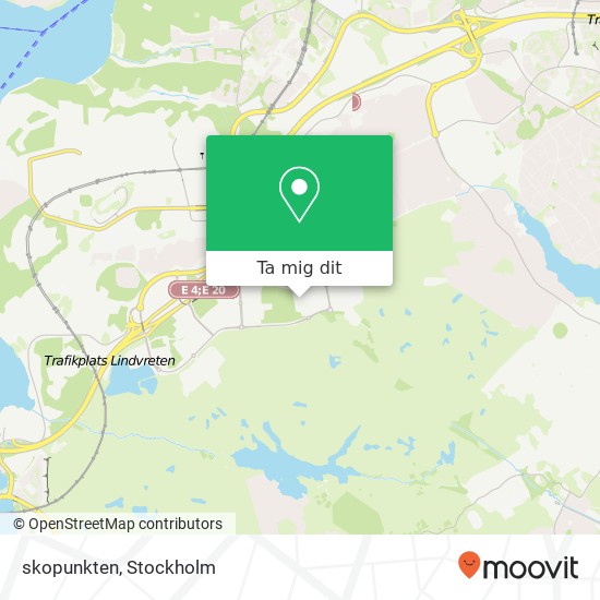 skopunkten, Diagonalvägen 13 SE-141 75 Huddinge karta