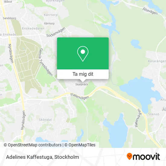 Adelines Kaffestuga karta