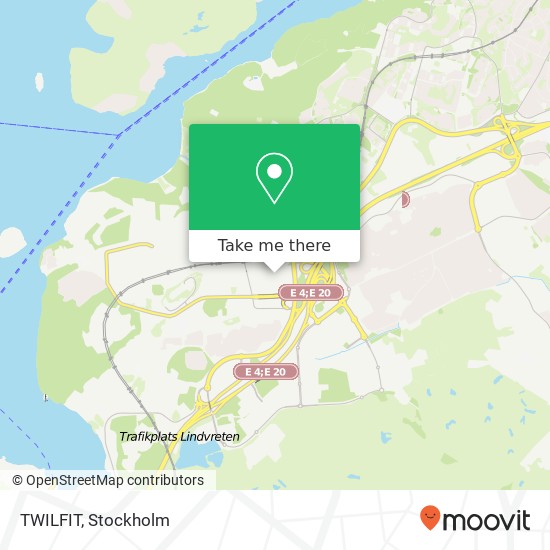 TWILFIT, Storholmsgatan 8 SE-127 48 Stockholm karta