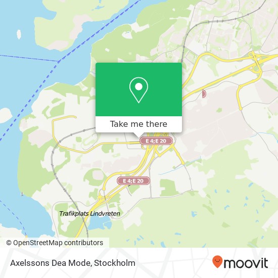 Axelssons Dea Mode, Storholmsgatan 21 SE-127 48 Stockholm karta