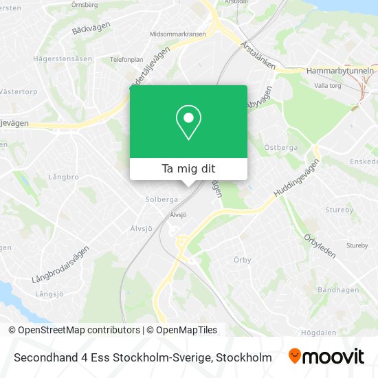 Secondhand 4 Ess Stockholm-Sverige karta