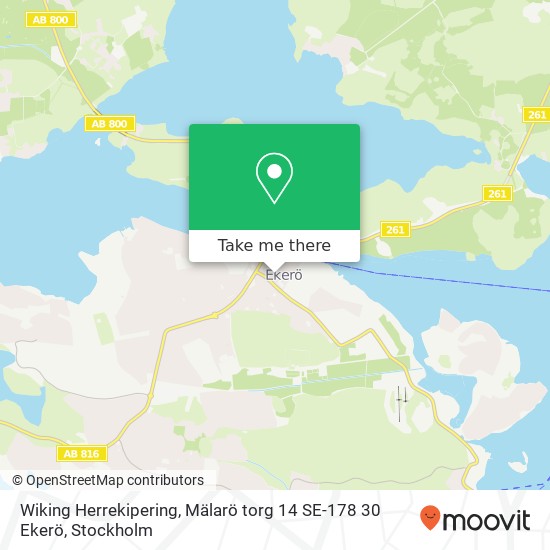 Wiking Herrekipering, Mälarö torg 14 SE-178 30 Ekerö karta