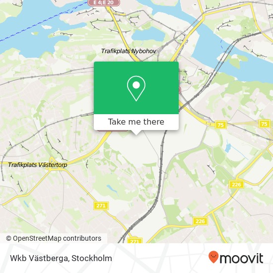 Wkb Västberga, Västberga allé 36A SE-126 30 Stockholm karta