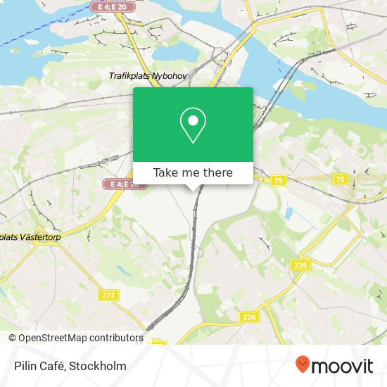 Pilin Café, Drivhjulsvägen 17 SE-126 30 Hägersten karta