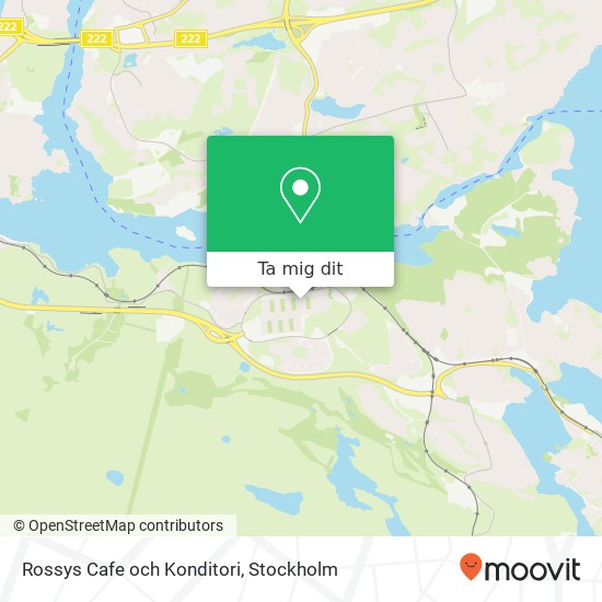 Rossys Cafe och Konditori, Fisksätra torg 20 SE-133 41 Nacka karta