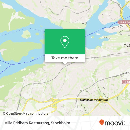 Villa Fridhem Restaurang, Bellmanskällevägen 18 SE-129 40 Hägersten karta