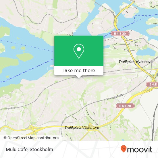 Mulu Café, Hägerstensvägen SE-129 35 Stockholm karta