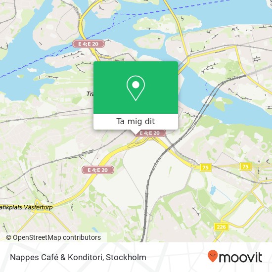 Nappes Café & Konditori, Nioörtsvägen 26 SE-126 32 Hägersten karta