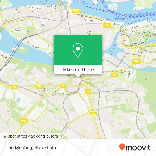 The Meating, Gullmarsvägen 2 SE-121 40 Stockholm karta