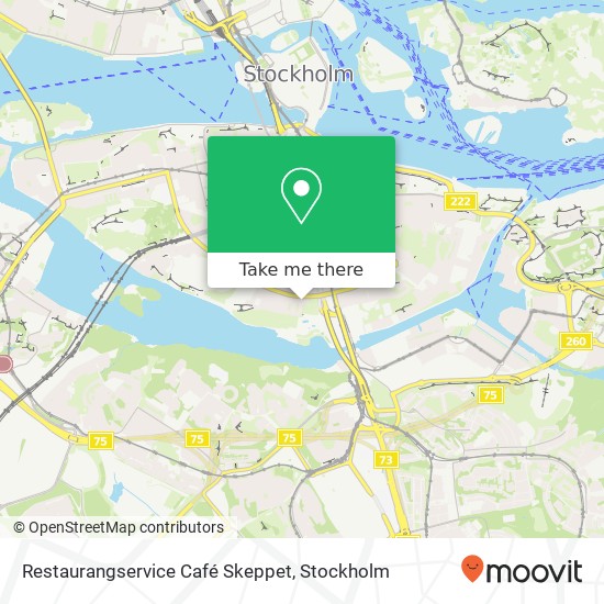 Restaurangservice Café Skeppet, Gräsgatan 3 SE-118 60 Stockholm karta