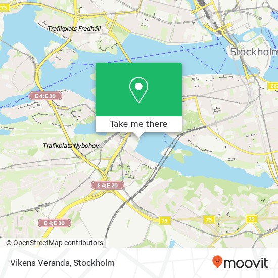 Vikens Veranda, Årstaängsvägen SE-117 43 Stockholm karta