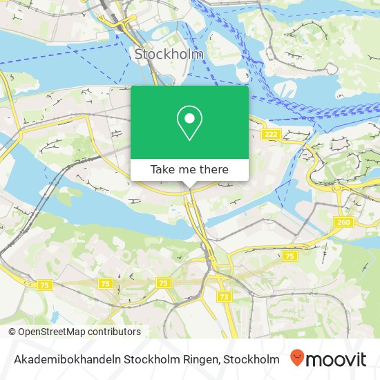 Akademibokhandeln Stockholm Ringen karta