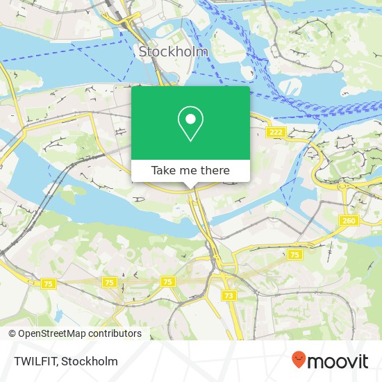 TWILFIT, Ringvägen 115 SE-118 60 Stockholm karta