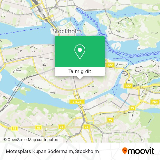 Mötesplats Kupan Södermalm karta