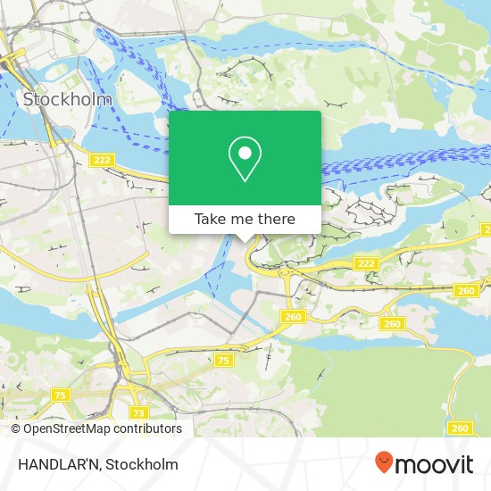 HANDLAR'N, Henriksdalsallén 20 SE-120 71 Stockholm karta