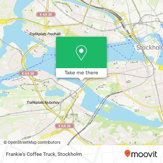 Frankie's Coffee Truck, SE-117 38 Stockholm karta