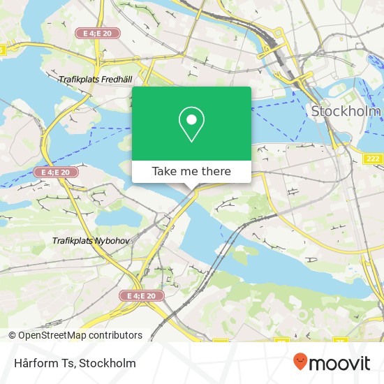 Hårform Ts, Hornsgatan 147 SE-117 34 Stockholm karta