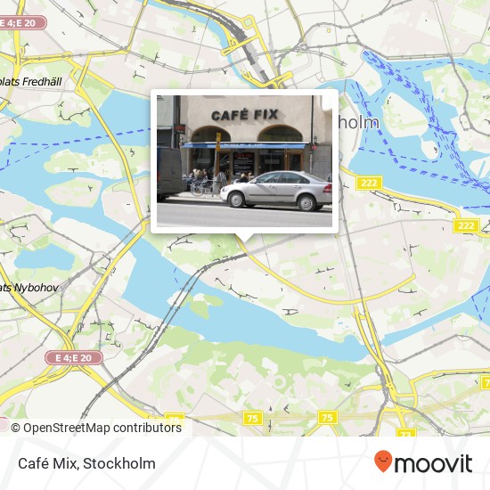 Café Mix, Ringvägen 37 SE-118 63 Stockholm karta