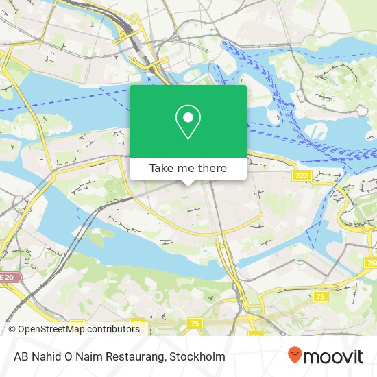 AB Nahid O Naim Restaurang, Södermalmsallén 34 SE-118 28 Stockholm karta