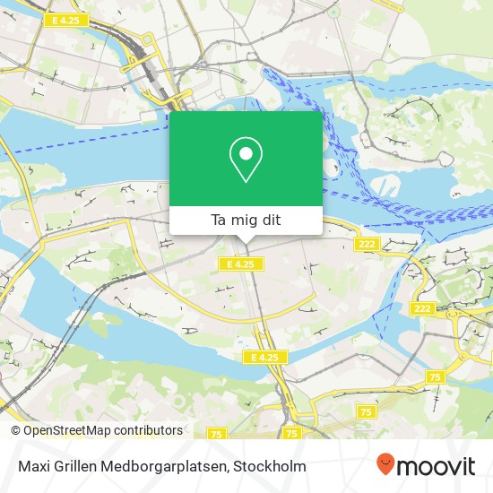 Maxi Grillen Medborgarplatsen, Götgatan 49 SE-118 26 Stockholm karta