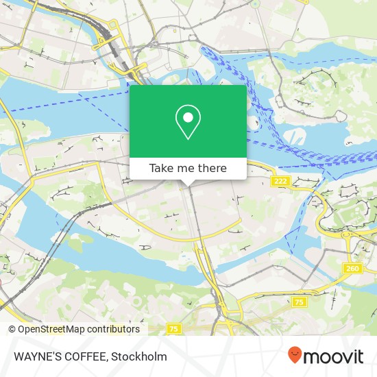 WAYNE'S COFFEE, Götgatan 58 SE-118 26 Stockholm karta