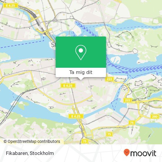Fikabaren, Södermannagatan 10 SE-116 23 Stockholm karta