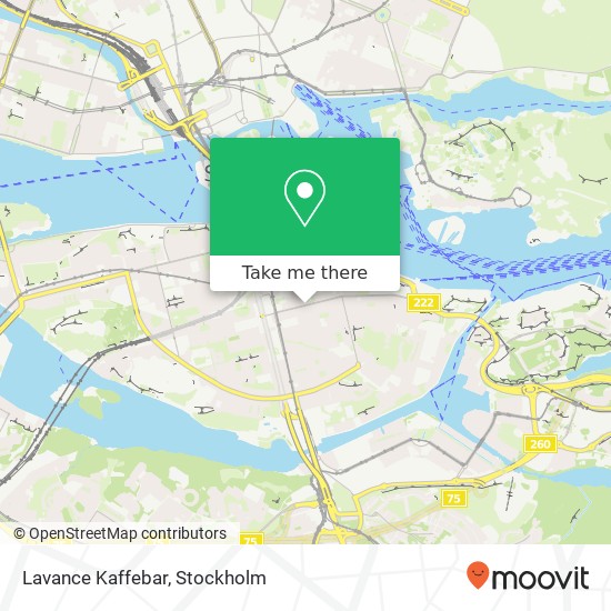 Lavance Kaffebar, Folkungagatan 67 SE-116 22 Stockholm karta