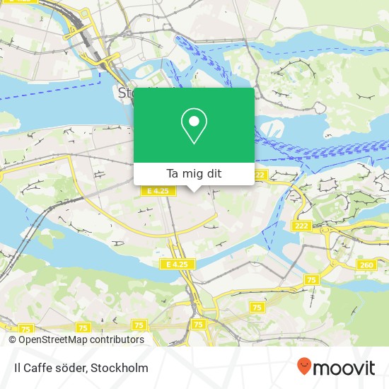 Il Caffe söder, Södermannagatan 23 SE-116 40 Stockholm karta