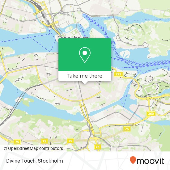 Divine Touch, Skånegatan 82 SE-116 37 Stockholm karta