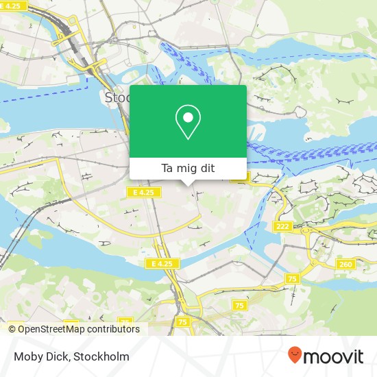 Moby Dick, Bondegatan 31 SE-116 33 Stockholm karta