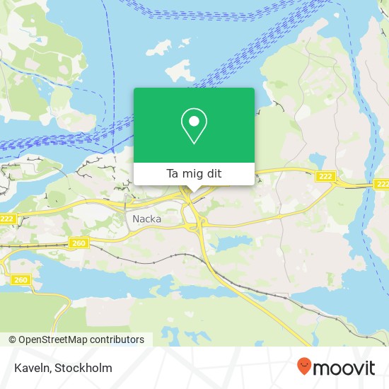 Kaveln, Skvaltans väg 15 SE-131 39 Nacka karta