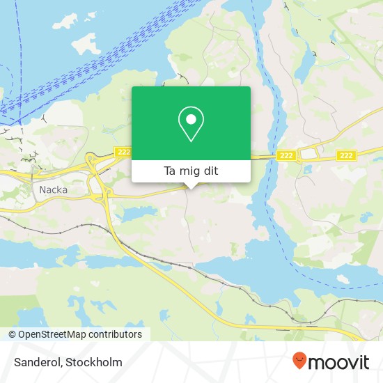 Sanderol, Ugglevägen 6 SE-131 44 Nacka karta