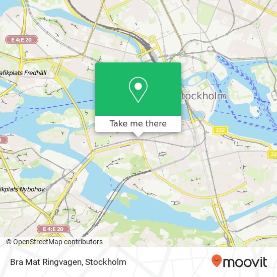 Bra Mat Ringvagen, Ringvägen 8 SE-117 26 Stockholm karta